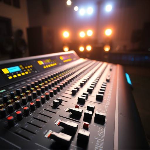 Consolle di mixaggio digitale con equalizzatori e compressori